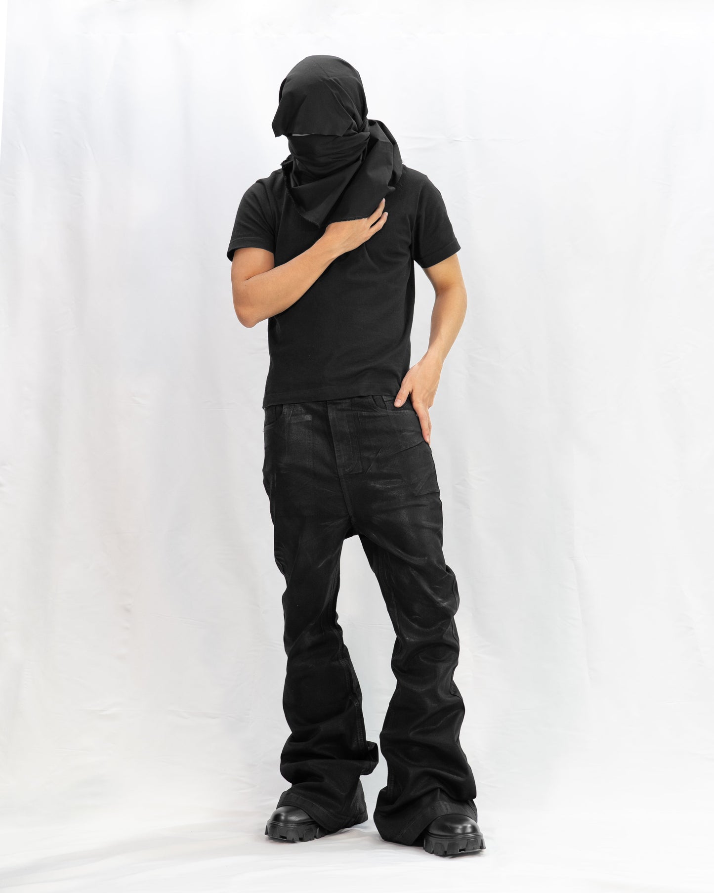 COATING FLARE PANTS