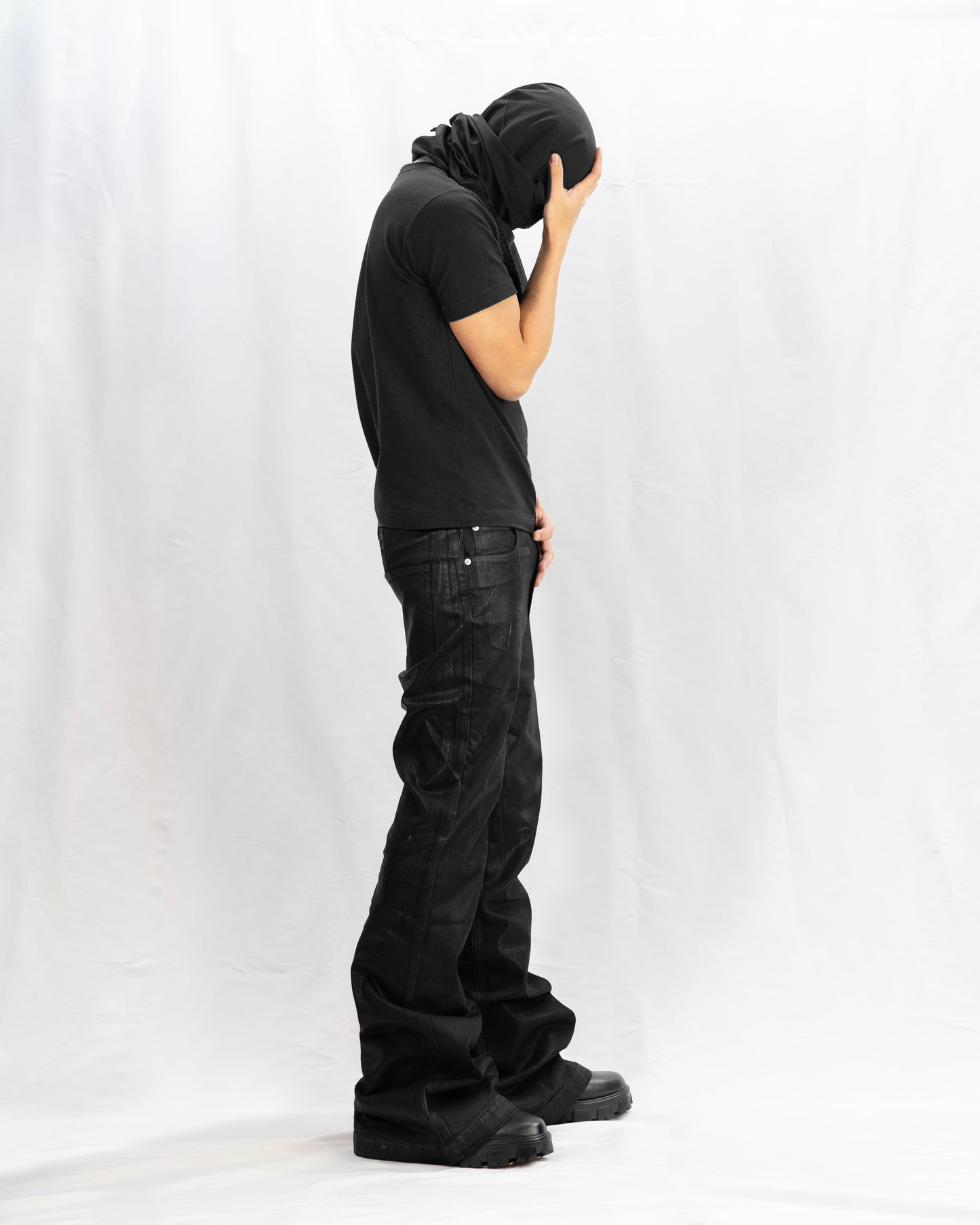 COATING FLARE PANTS