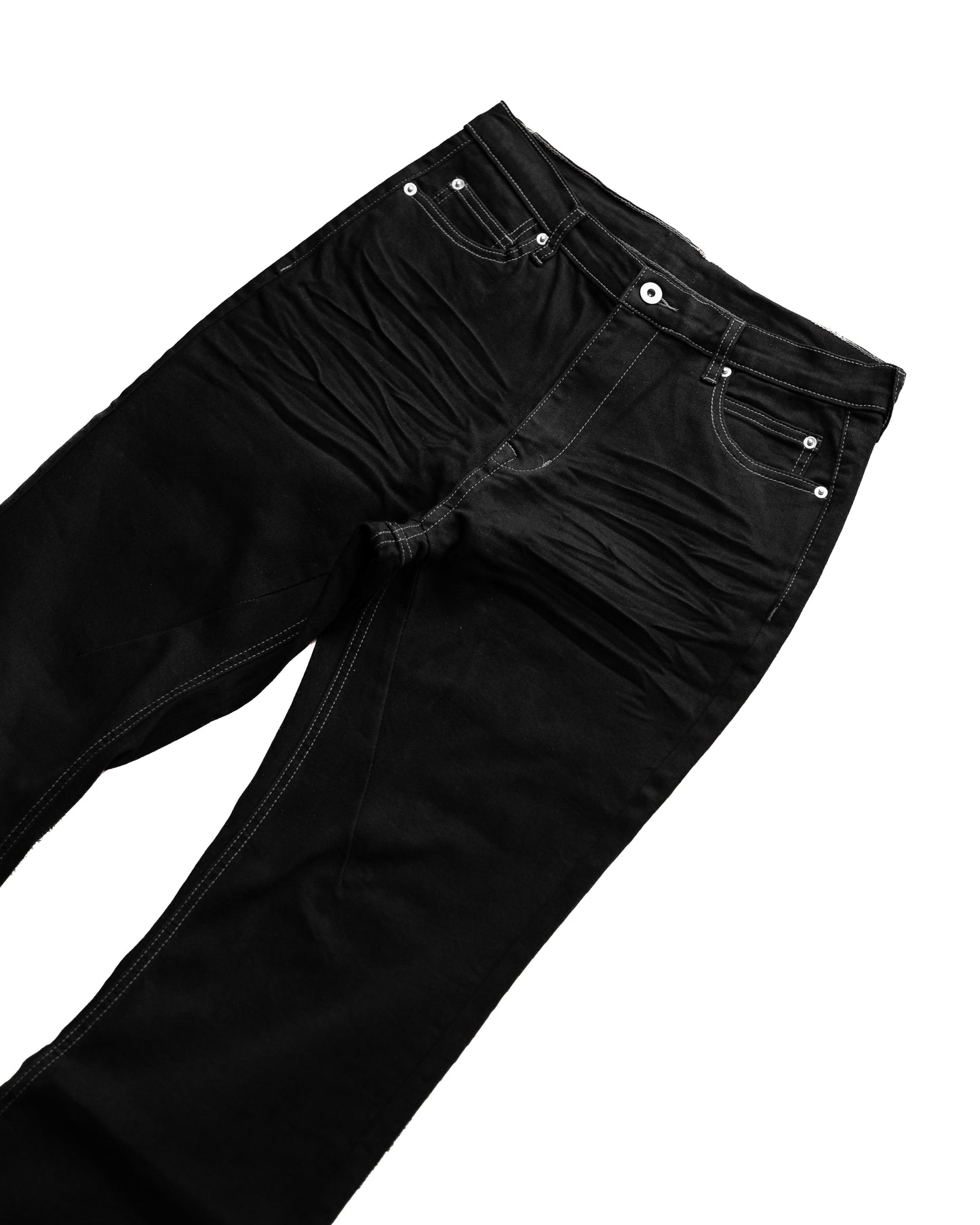 【予約商品】FLARED BLACK STRETCH PANTS