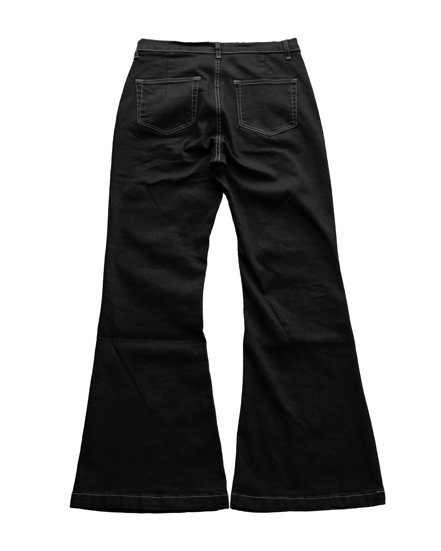 【予約商品】FLARED BLACK STRETCH PANTS