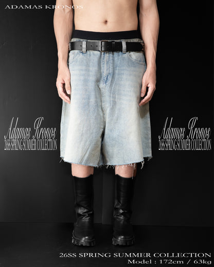 ICE BLUE DENIM SHORTS