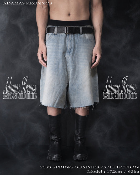 ICE BLUE DENIM SHORTS