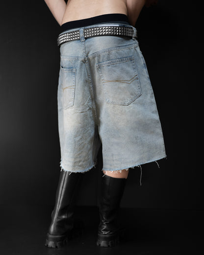 ICE BLUE DENIM SHORTS