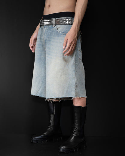 ICE BLUE DENIM SHORTS