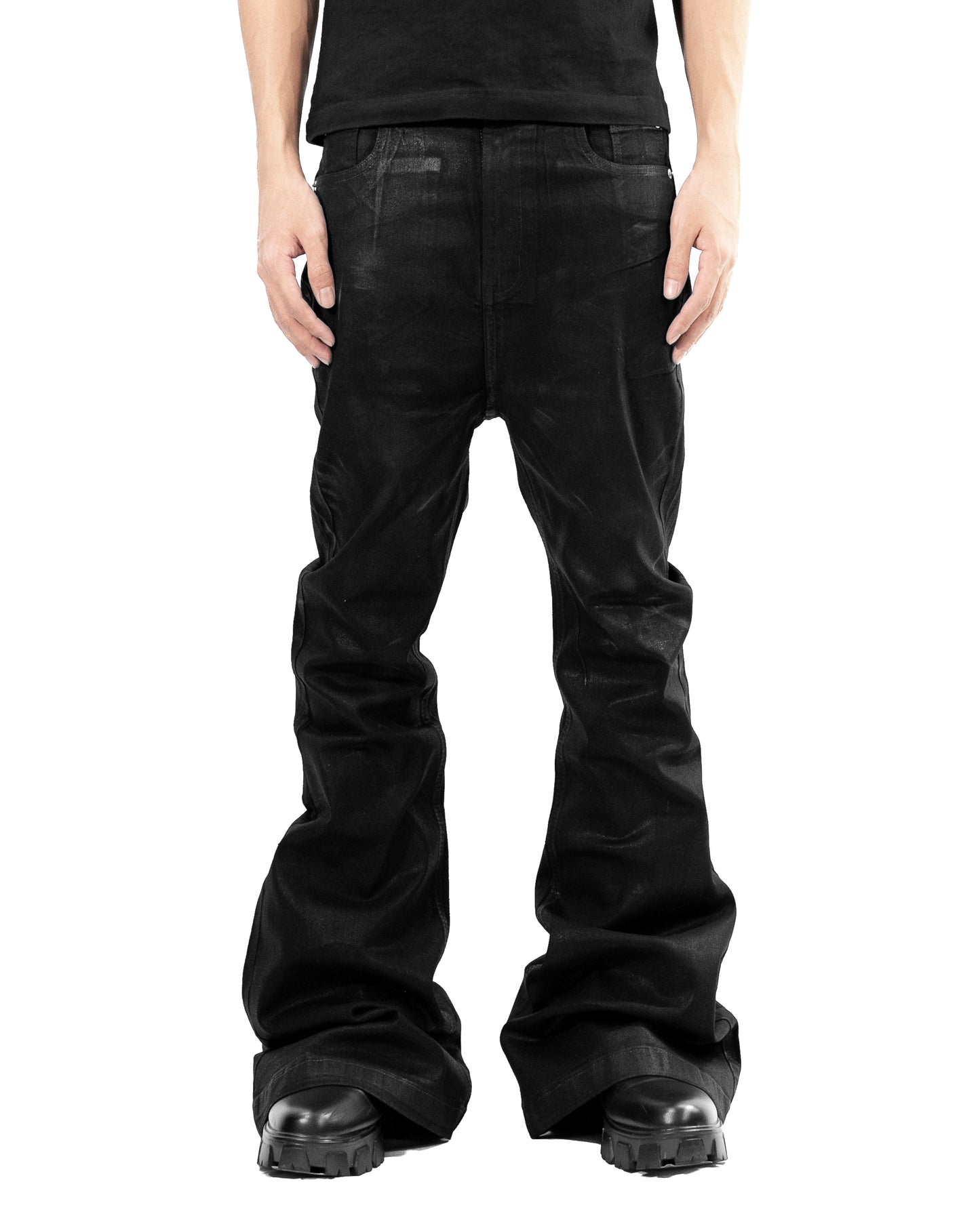 COATING FLARE PANTS