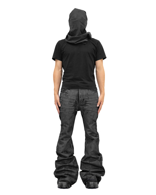 【予約商品】GLOSS COATING FLARE PANTS