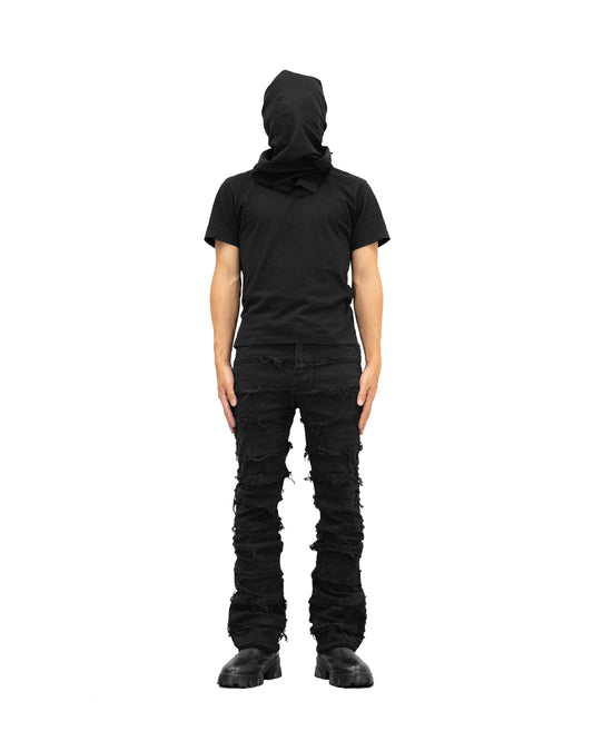 『予約商品』ALL-OVER DESTROYED STRETCH JEANS
