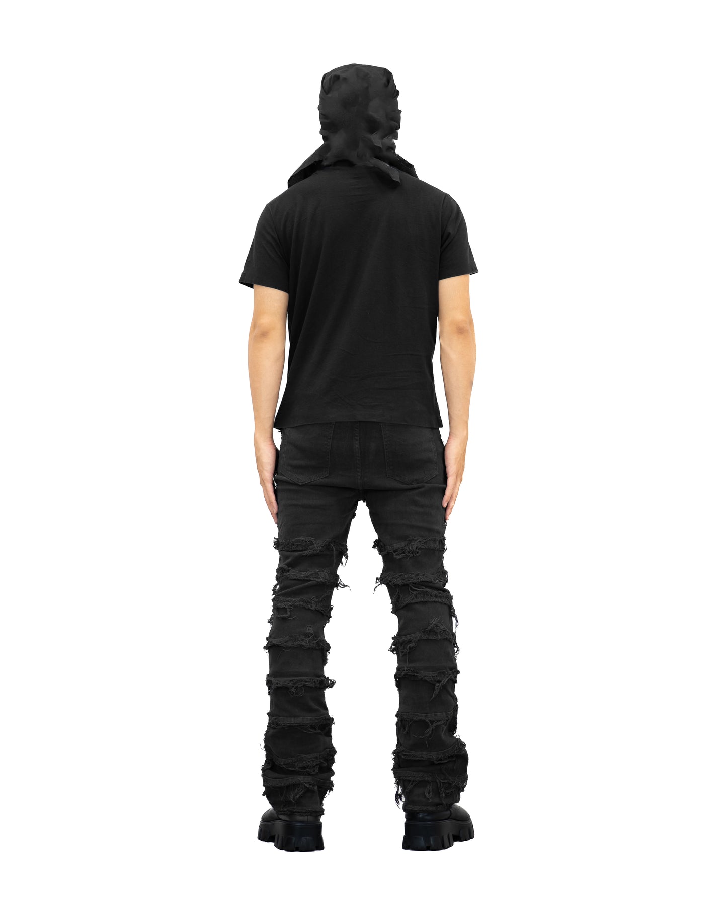 『予約商品』ALL-OVER DESTROYED STRETCH JEANS