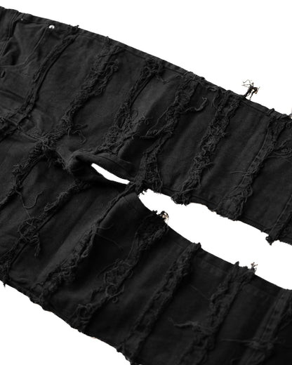 『予約商品』ALL-OVER DESTROYED STRETCH JEANS