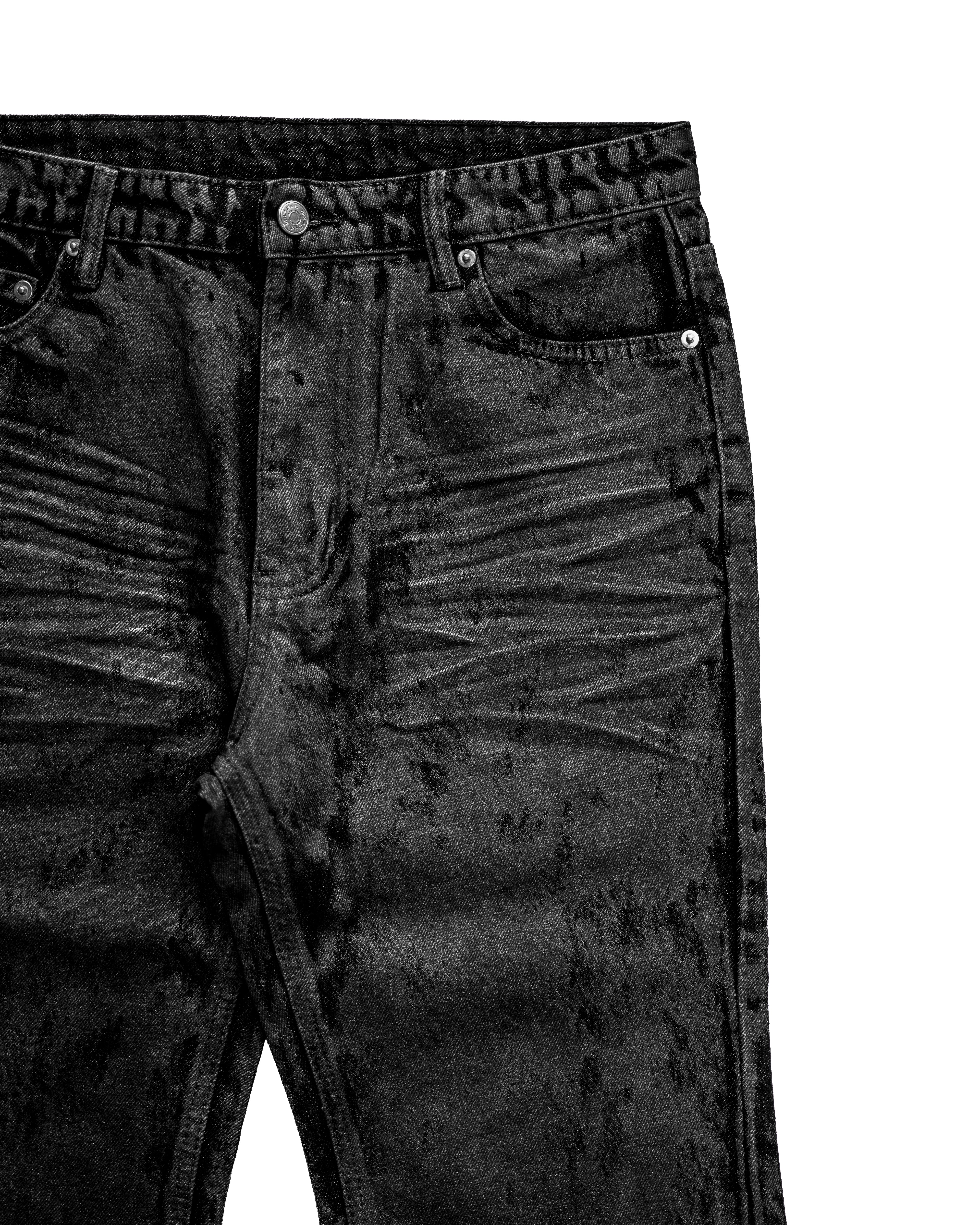 GLOSS BLACK FLARE PANTS – ADAMAS KRONOS