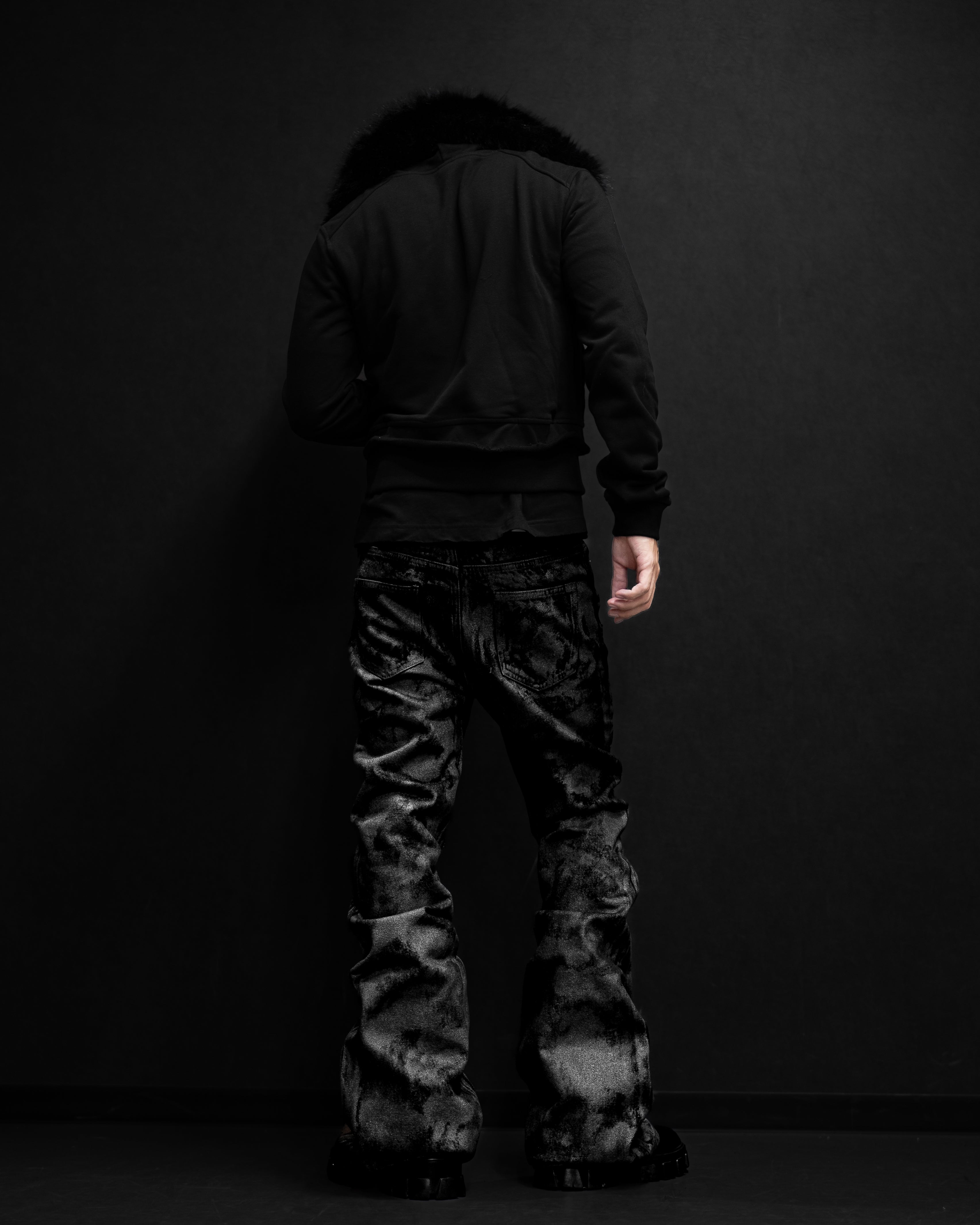 【adamas kronos】COATING FLARE PANTS Adamas kronos COATING FLARE PANTS adamas kronos coating flare pants