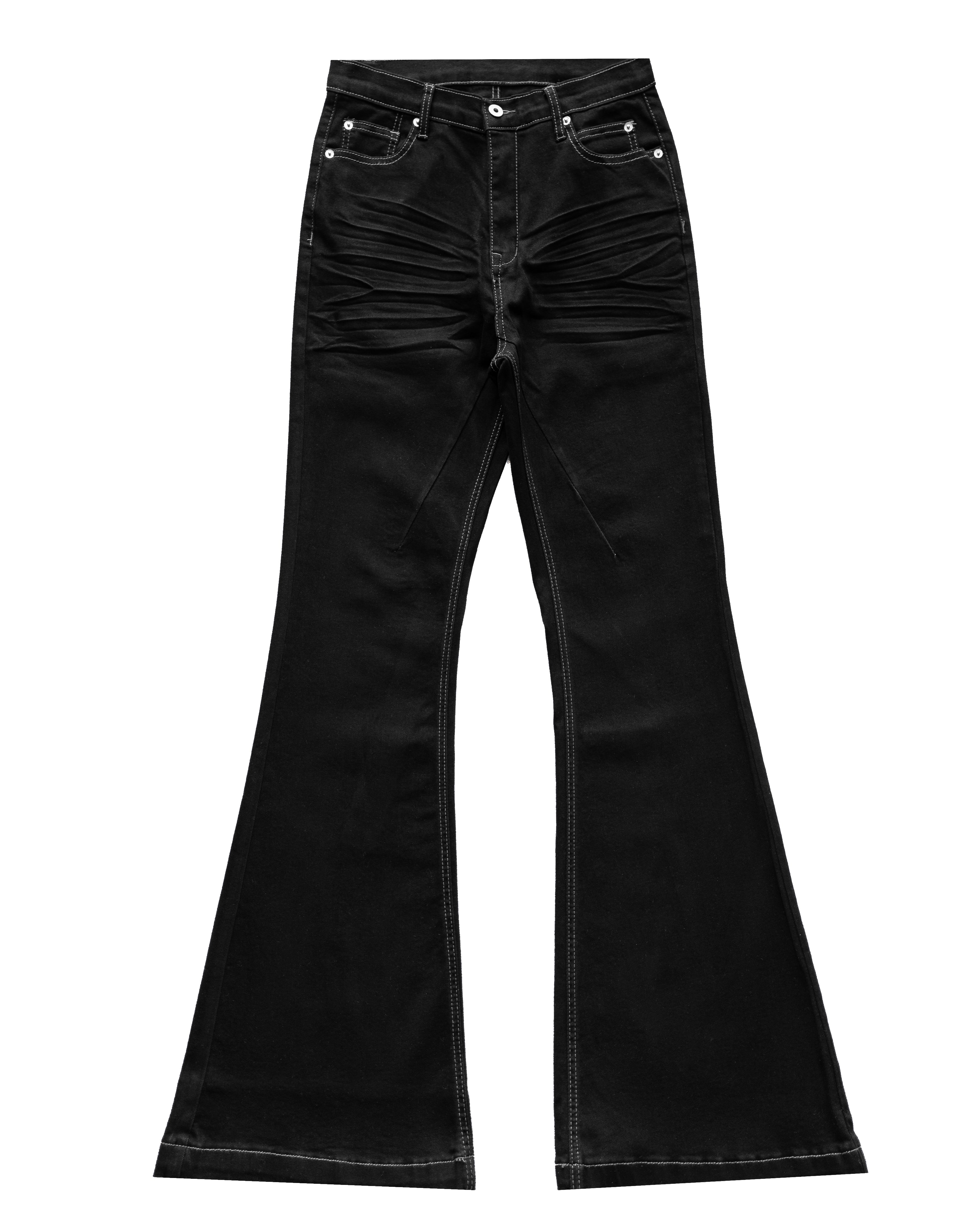 FLARED BLACK STRETCH PANTS – ADAMAS KRONOS