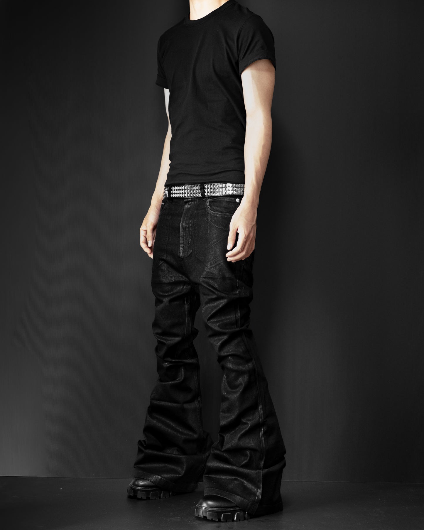 COATING FLARE PANTS