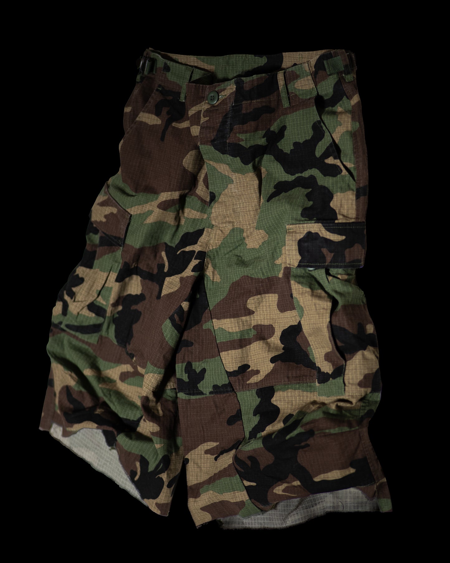 CAMO WIDE CARGO SHORTS
