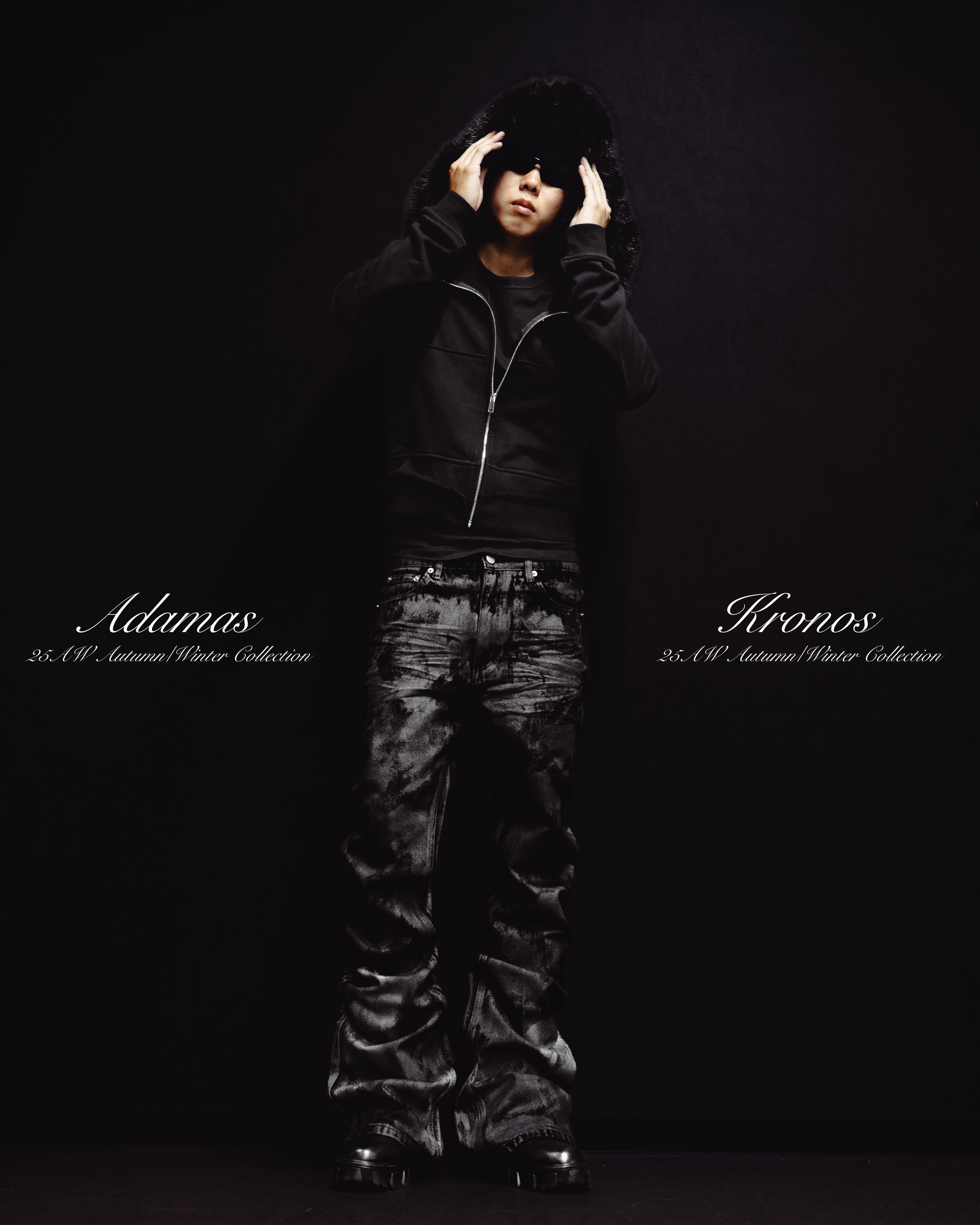 【adamasKronos】 COATING FLARE PANTS GLOSS BLACK FLARE PANTS – ADAMAS KRONOS