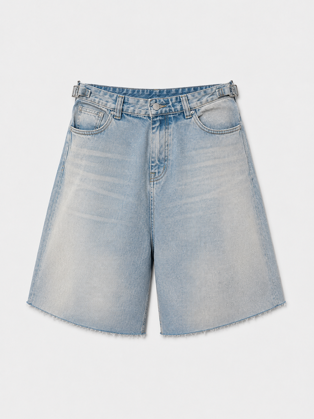 ICE BLUE DENIM SHORTS
