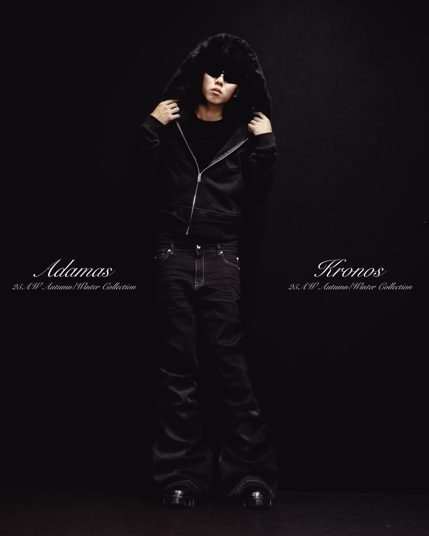 FLARED BLACK STRETCH PANTS